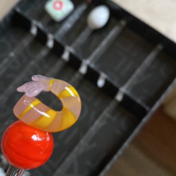 Precidio glass stir sticks. Unique Asian food theme - Picture 3 of 7